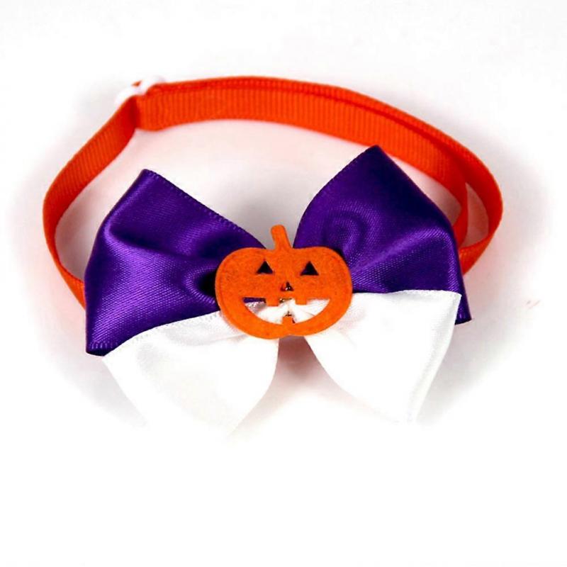 Pet Bow Tie Dog Bowknot Collar with Halloween Theme 40Pcs Assorted Color
