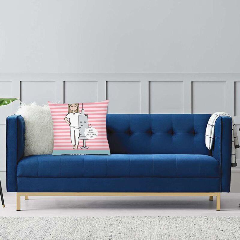 Enfermera En Apuros Doctor Nurse Medicine Cushion Cover Double Side Throw Pillow Case Living Room Pillowcase Home Decorative