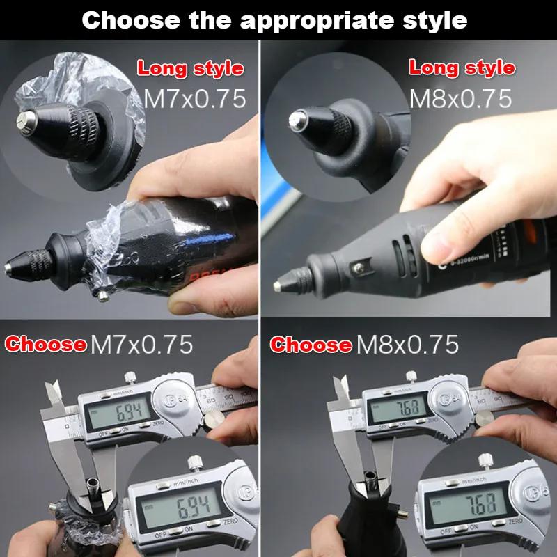 Neues 0,3-3,2 mm Mehrfach-Bohrfutter schlüssellos für Dremel Rotationswerkzeuge Schlüssellose Bohrfutter-Adapter-Konverter Universelles Mini-Bohrfutter