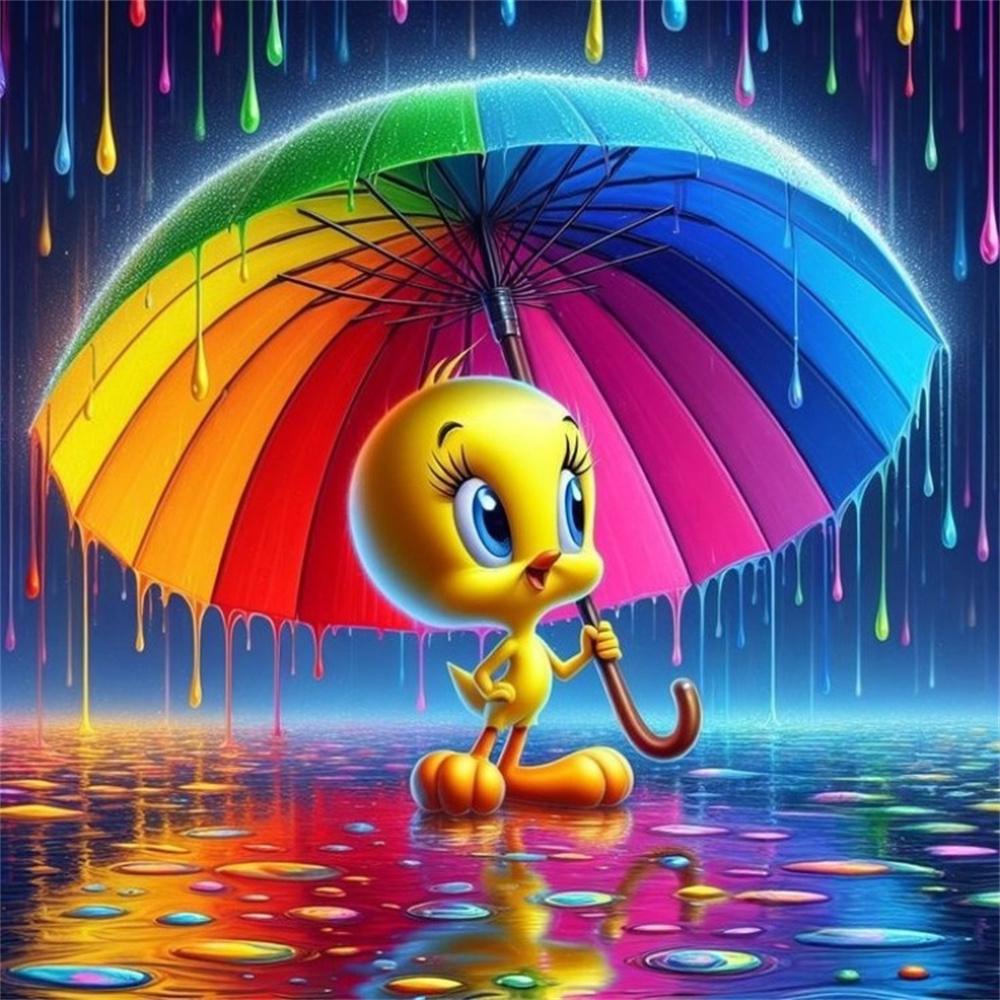 Tweety Bird Yellow Canary Looney Tunes Cartoon Diamond Painting DIY Cross Stitch Handmade Art Gift Crafts Home Decor Gift