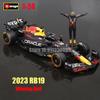 Burago 1:24 2023 F1 Mercedes-AMG W14+Gewinnpuppe 44# Hamilton 63# Russell Lack Formel 1 Legierung Super Spielzeugauto Modell