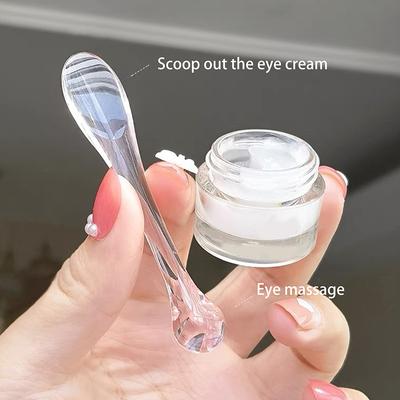 5/10 Stücke Augencreme Applikator Löffel Roller Transparent Massagestab Kosmetische Spatel Falten Gesichtsmaske Hautpflege Acryl