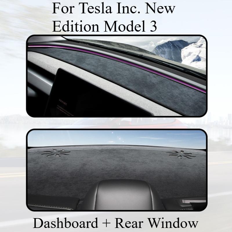 For Tesla Inc. Model 3 HIGHLAND 2025 Dashboard Dark Pad Center Console Sun Protection And Heat ulation Interior Accessories