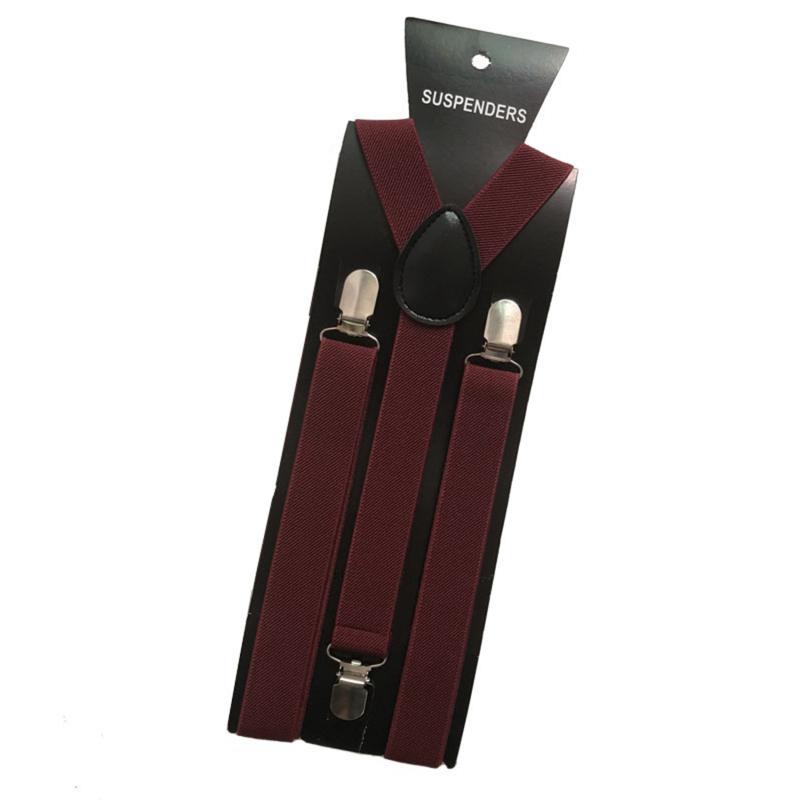

3-Clip Men s Suspender Multipurpose Men s Suspender Support Women s Elastic Adjustable Trouser Strap Clothing вино красного