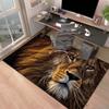 1PC Lion pattern printed Carpet Rug for Living Room Bedroom Home Sofa Decoration,Non-slip Floor Mat Floor mat