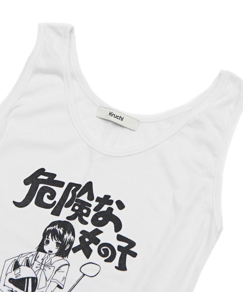 Keuluchi A Motorcycle Girl Sleeveless (White)