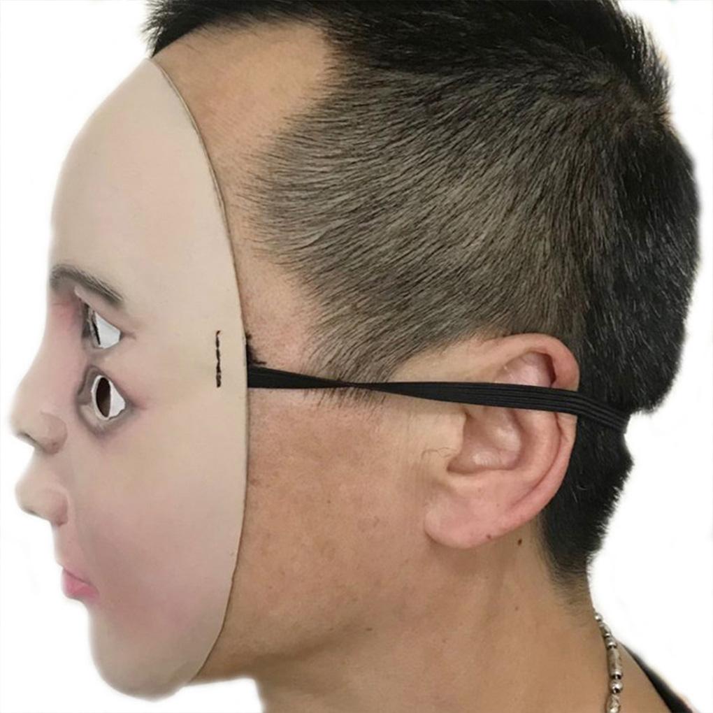 Griezelig Halloweenmasker Voor Afschrikwekkend Effect Gemaakt Van Vinyl Onderdompelen Om Geur Te Verwijderen Masker Halloween