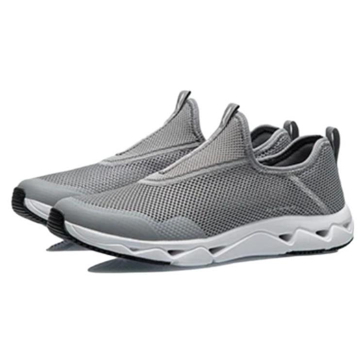 Li Ning Comfortable Cushioning Slip Resistant Abrasion Resistant Low top Casual Shoes Men's Gray AGCR361-52