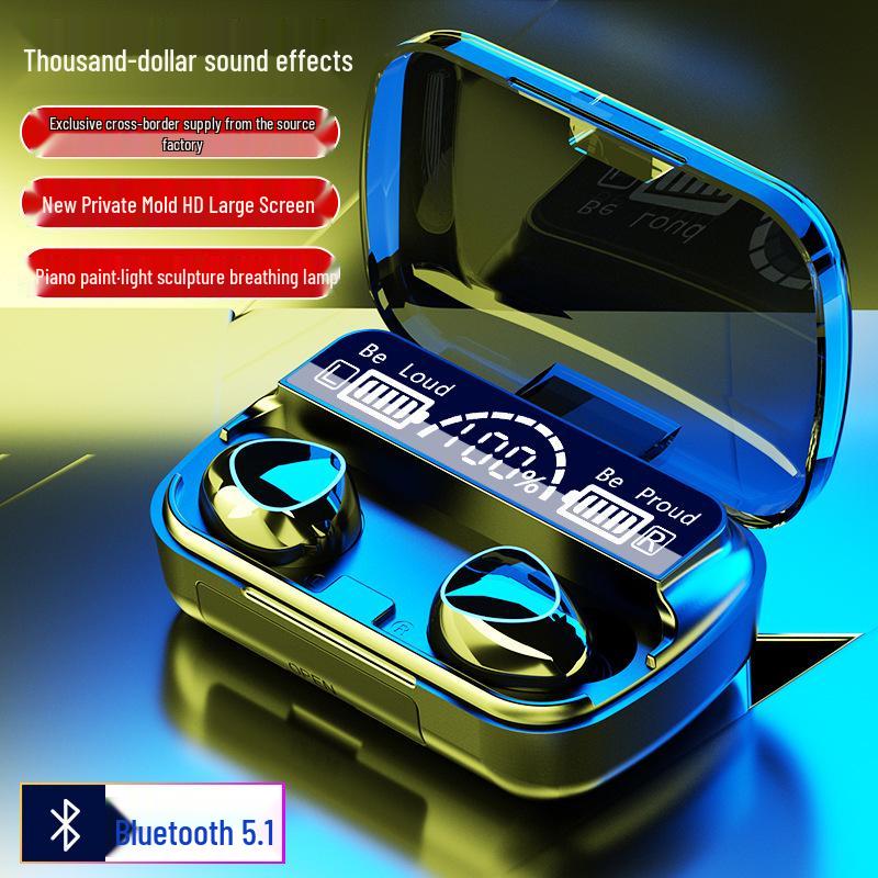 F9 TWS Mini 5.0 Waterproof Bluetooth Sports Earbuds with Touch Controls