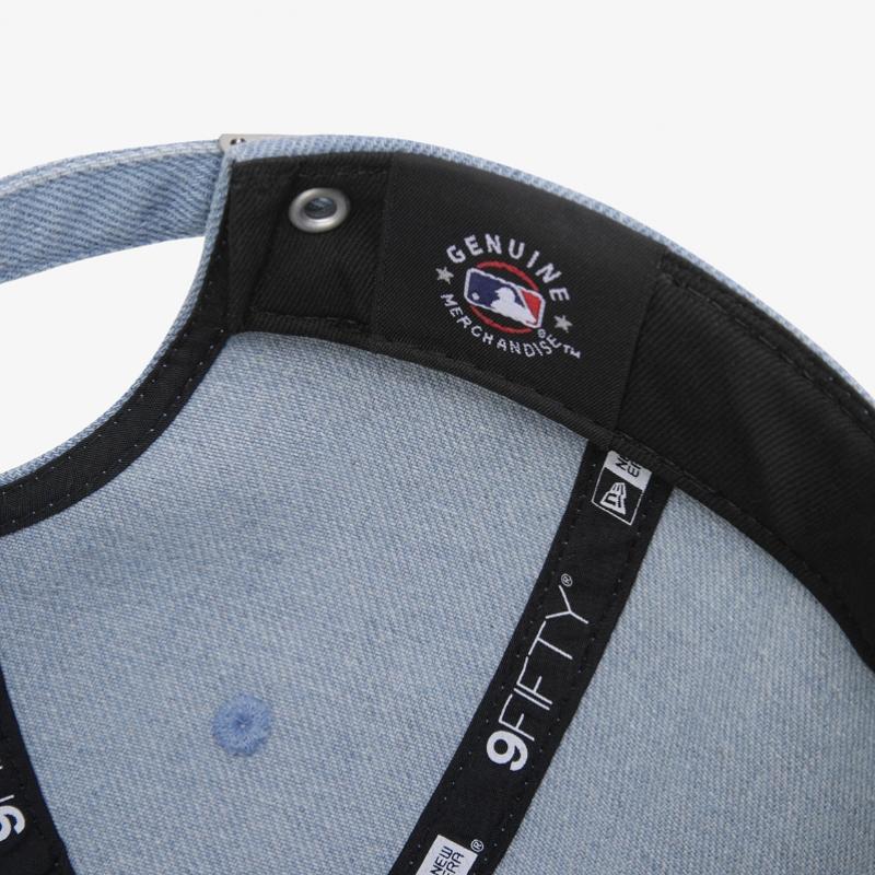 New Era Mlb New York Yankees Denim Basic Retro Crown Strapback Light Blue 151316