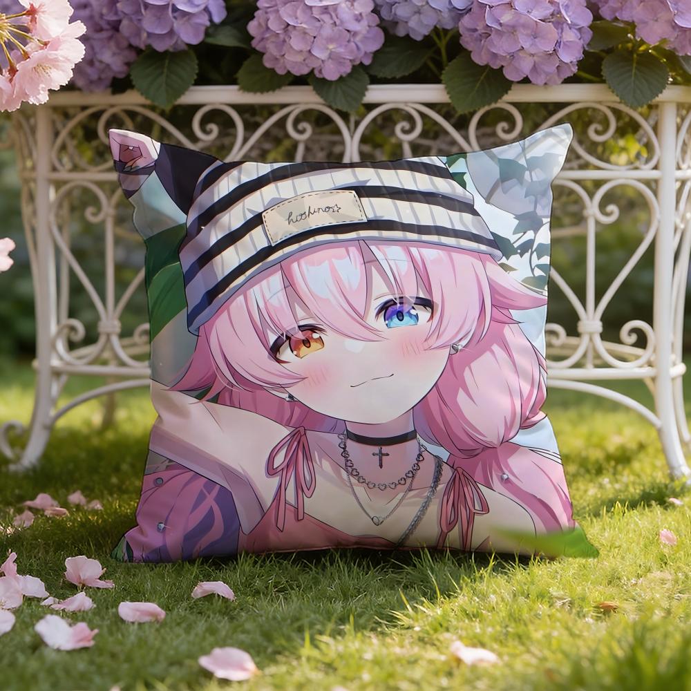 Cute Anime T-Takanashi Hoshino Cushion Cover Home & Car Dual-Scene Pillow Cover: Reversible for Premium Comfort