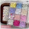 12 Grid Mixed Colorful Mini Heart Nail Jewelry Nail Charms Nail Accessories Nail Art Nail Decoration Diy Nails Parts