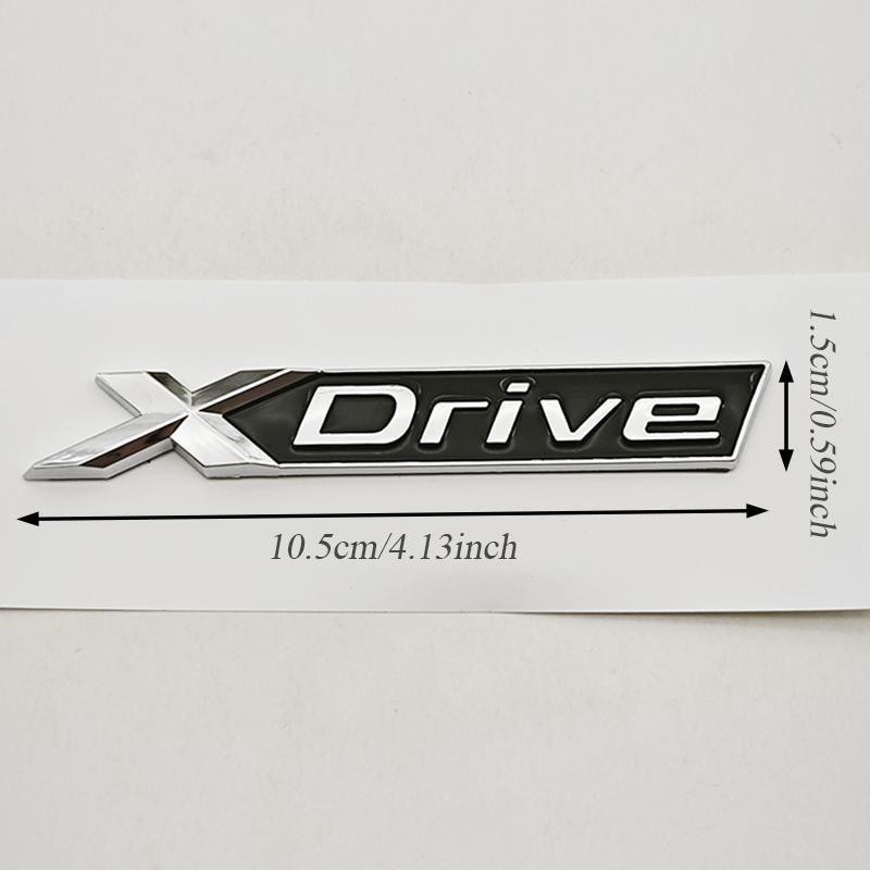 NEW 3D ABS Car Sticker Logo Xdrive Emblem Trunk Badge Nameplate X Drive For BMW Xdrive 320d 320i 530d 525d E60 G20 Accessories