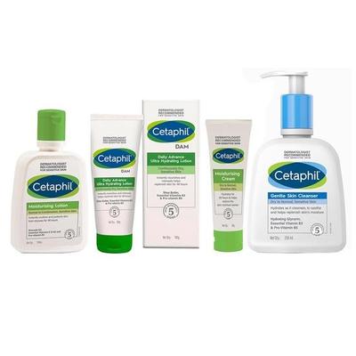 Moisturising Lotion 100ml, DAM 100g, Moisturising Cream 80g and Gentle Skin Cleanser 250 Ml Combo