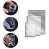 120pcs Jewelry Storage Bag Transparent Thickened Self Seal Zipper Bag 3 Sizes Rings Earrings Storage
