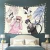 Anime Tapestry Wall Hanging Kawaii Cute Neko Boys Room Decor for Dorm Bedroom Living Room Polyester 2D Print