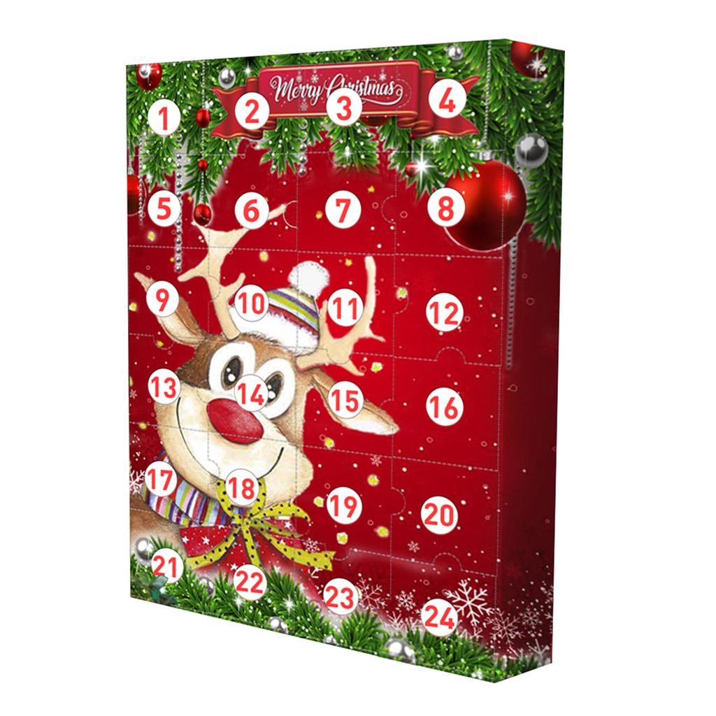 Christmas Elk Advent Calendar 2020 With 24 Little Doors Mystery Gift for Kids Children Fun Surprise