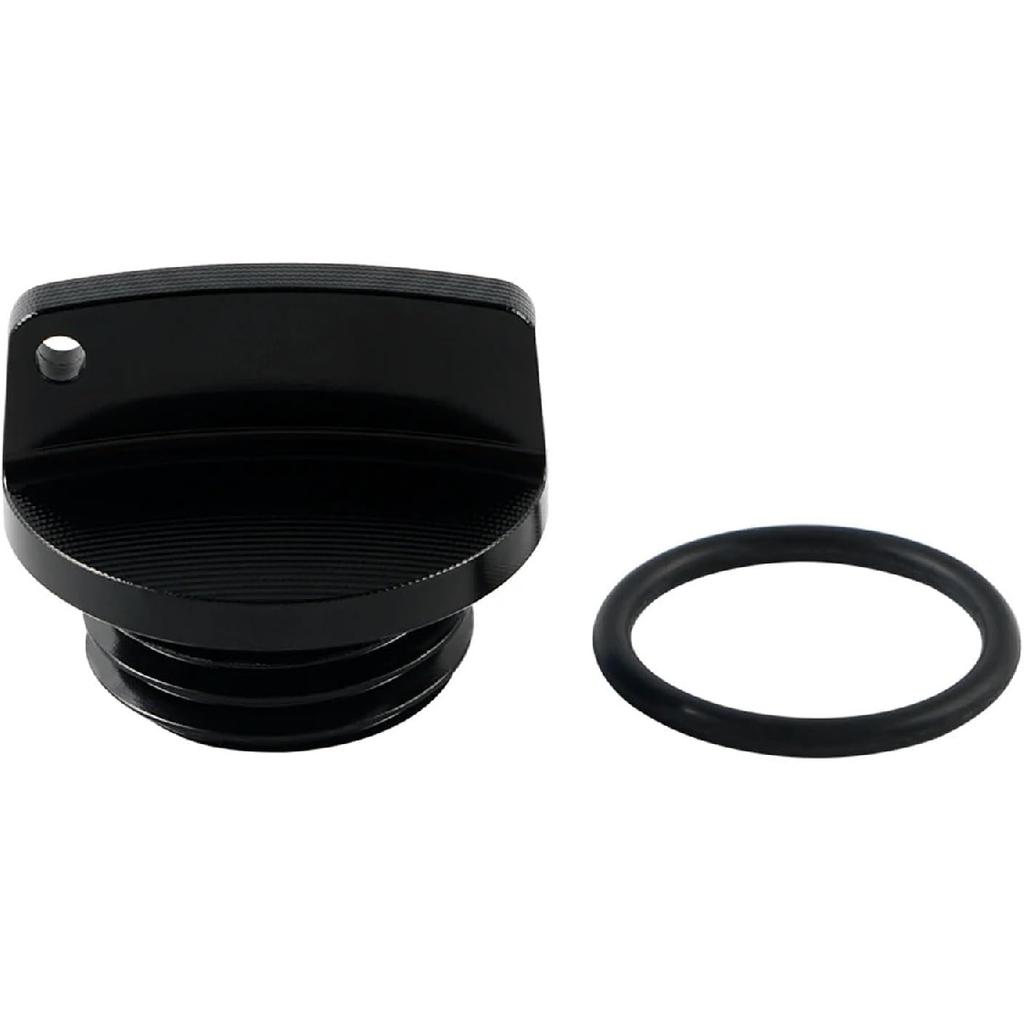 Motorcycles CNC Billet Oil Filler Cap Plug Compatible with Yamaha FZ07 MT07 YZF R1 XVS650 XVS1100 XVS1300 V-Star 650 1100 XV535 XV950 YFM600(Black)
