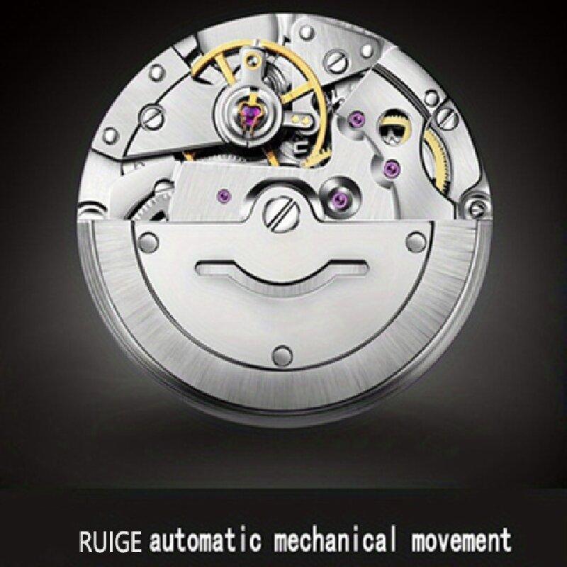 Mode Herren Vollautomatische Mechanische Uhr Edelstahl Kalender Herren Nachtlicht Wasserdichte Vielseitige Uhr