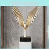 Angel Wing Eagle Resin Figurine For Modern Home And Office Display