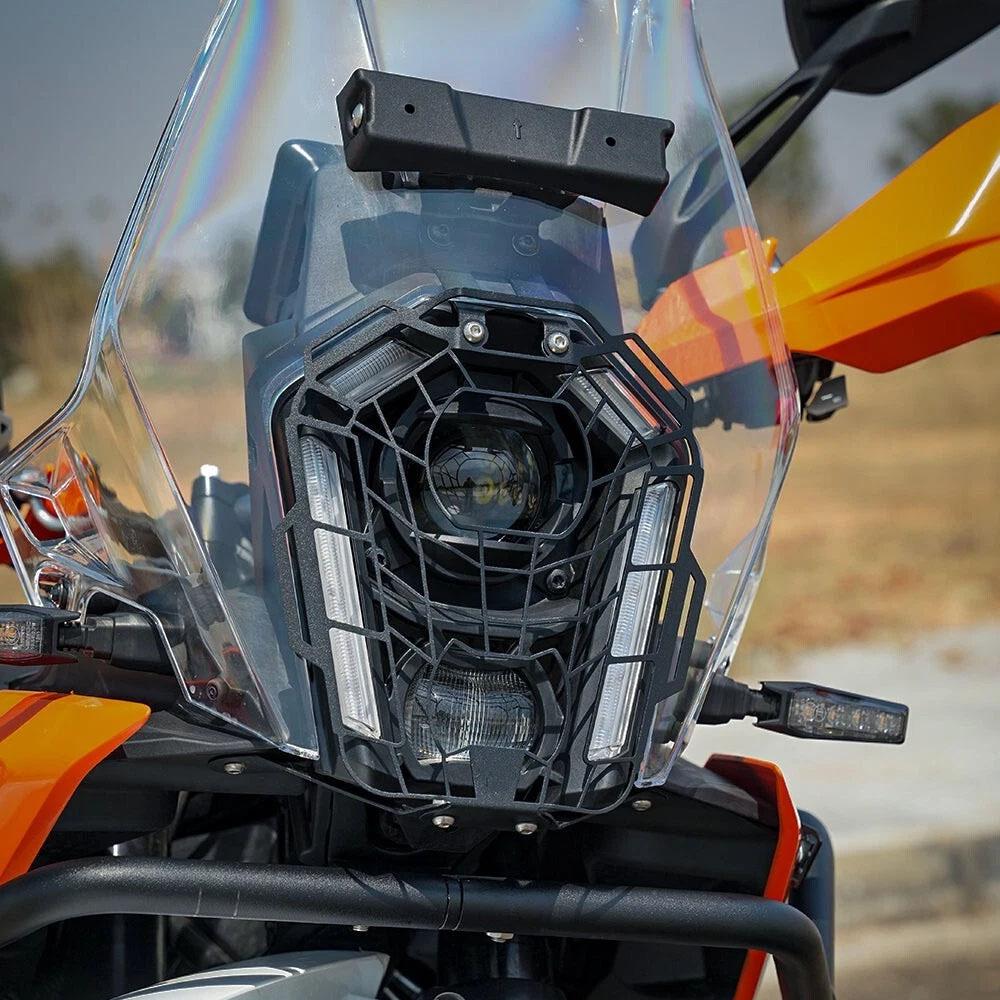 Headlight Guard For ktm 390 ADVENTURE X 390 Adventure R 2025 Headlight Shield Guard Protector Headlamp Mesh Grille Cover