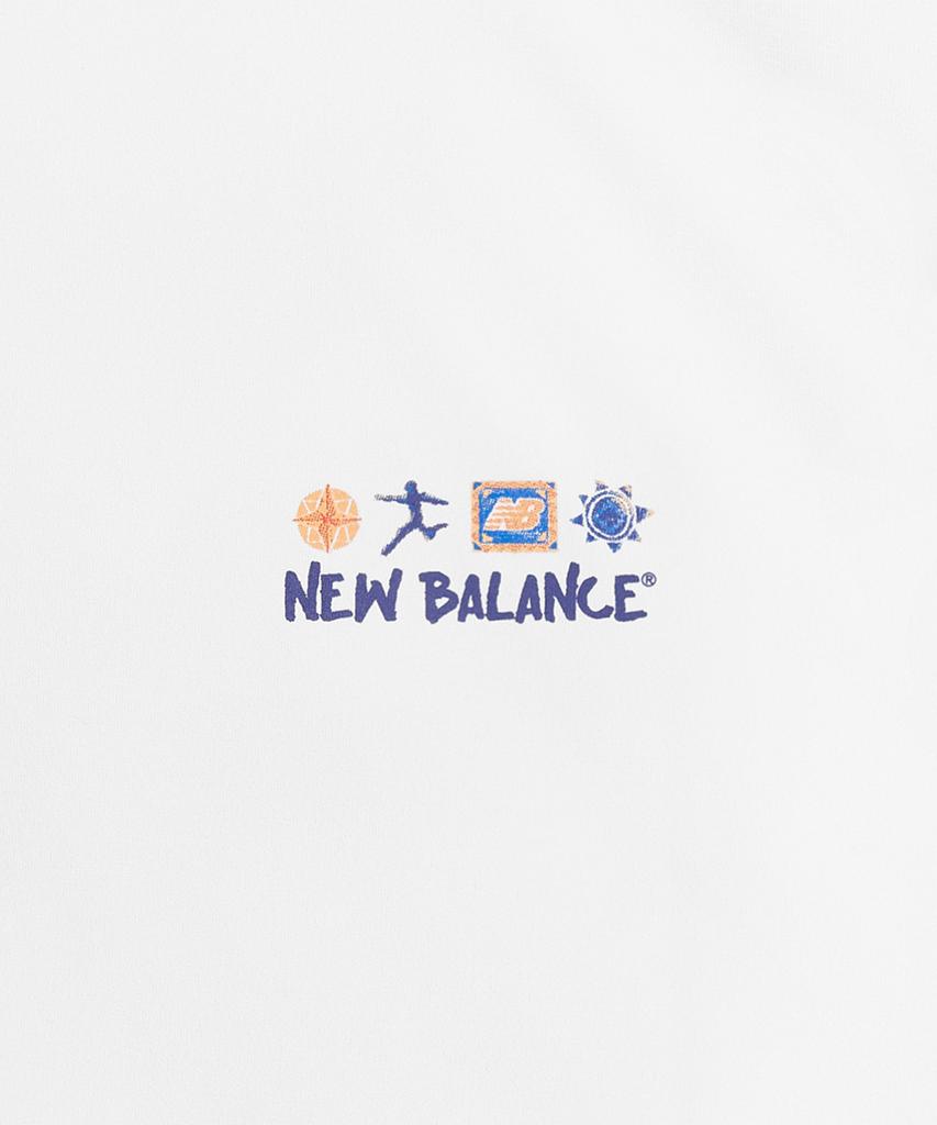Nyuballanseu Nbneg31643 / Uni Sunny & Rainy Illustration Short Sleeve T-Shirt (White)