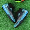 Men's Football Boots Rubber Soft Sole Short-nailed Artificial Turf Leather Youth Kids Football Boots