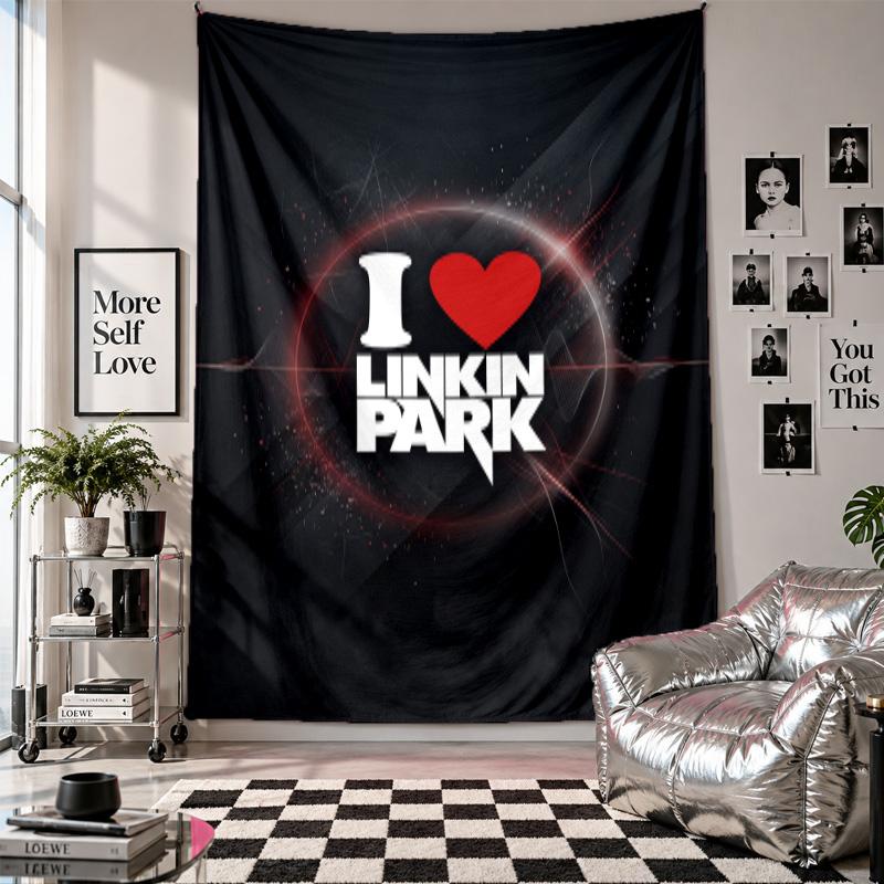 Linkin Park Wall Tapestry Home Decor Wall Hanging Cloth for Bedroom Living Room Background