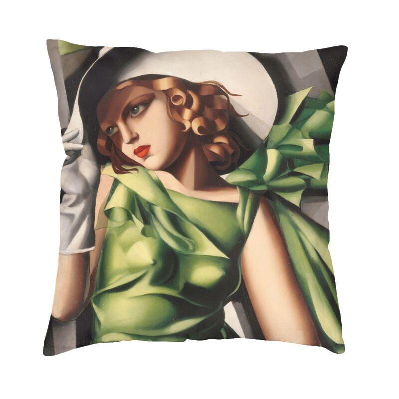

Наволочка Tamara De Lempicka 45x45 см, диван для молодой леди с перчатками, современный чехол для подушки, автомобильная наволочка, уличная подушка 30x30cm 12x12in