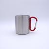 Camping Stainless Steel Carabiner Coffee Cup - Portable, Double-Layer, Available In Large and Small Sizes for Outdoor Sports