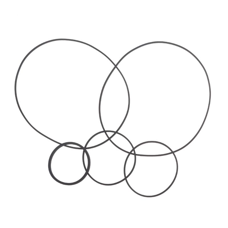 5Pcs/set Durable Rubber Belts Replacement Drive Belts for Aiwa NSX-330 Speaker Reduce Vibration and Improve Stability