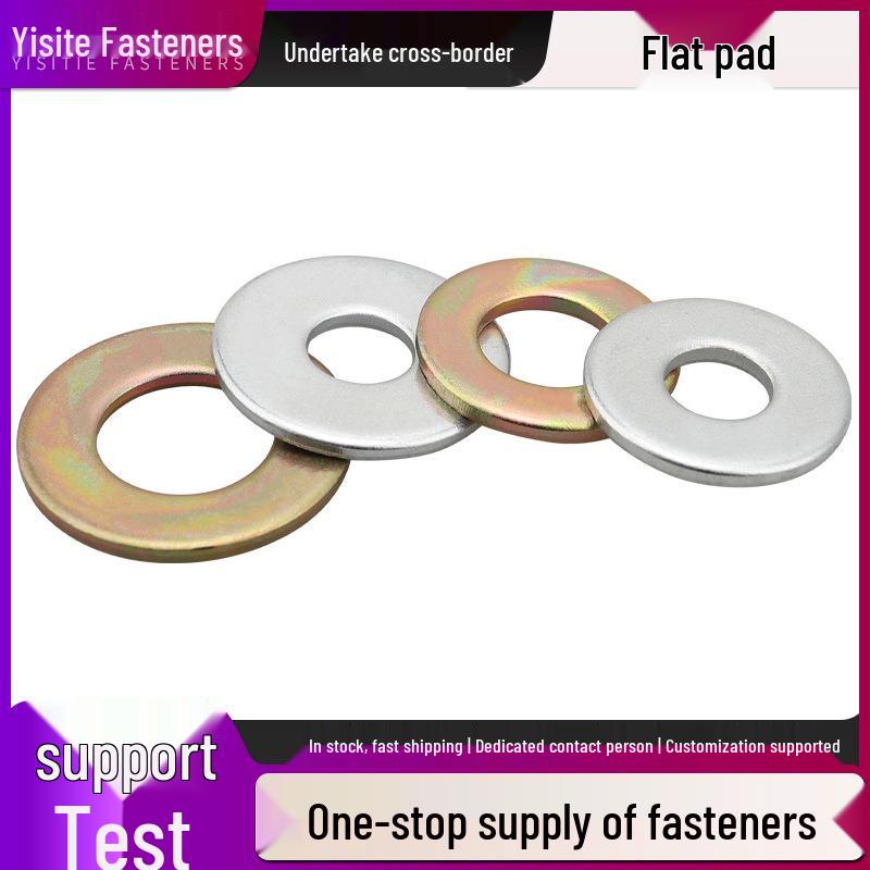 

Galvanized Carbon Steel Flat Washer GB97, Sizes M6-M33 M6*13*1.2