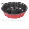 Non-Stick Cake Mold 9.5 Inch Round Carbon Steel Fluted Tube Pan for Pound Cakes Baking Mold for Jello Gelatin Chocolate Pudding Heavy Duty Bakeware