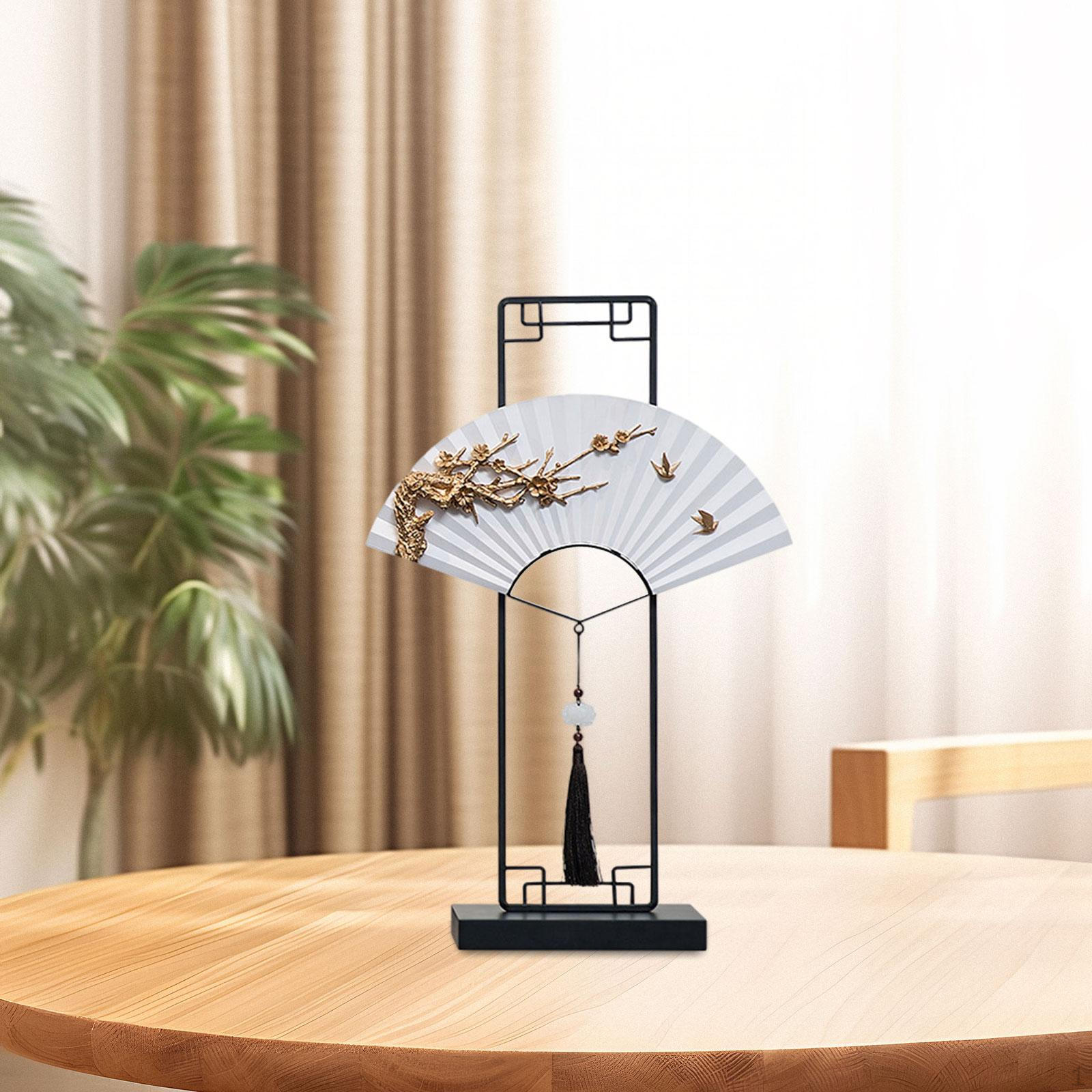 

Китайская статуэтка веера, скульптура, ремесло, сувенир, украшение для рабочего стола, статуэтка фэншуй для полки Height 38cm