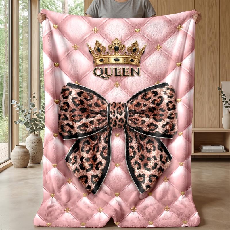 Queenly Glamour 1 Theme blanket Lightweight Warm Flannel Blanket Decorative Throw Blanket for Home Decoration