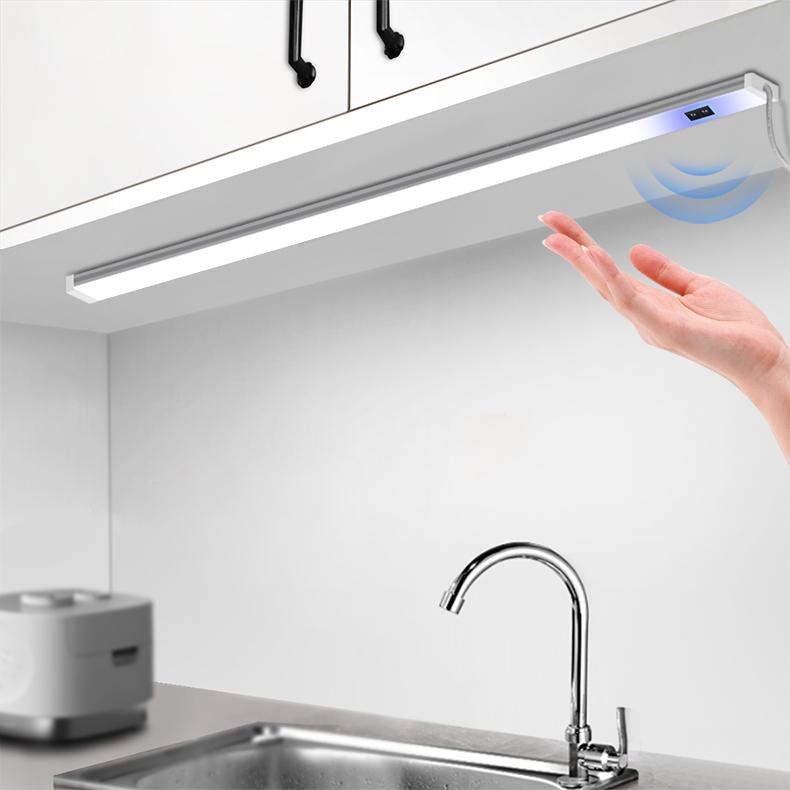 Hand Sweep Motion Sensor LED Lights Aluminum Bar Light Display Cabinet Wardrobe Lamp Backlight For Kitchen Night Lighting DC12V