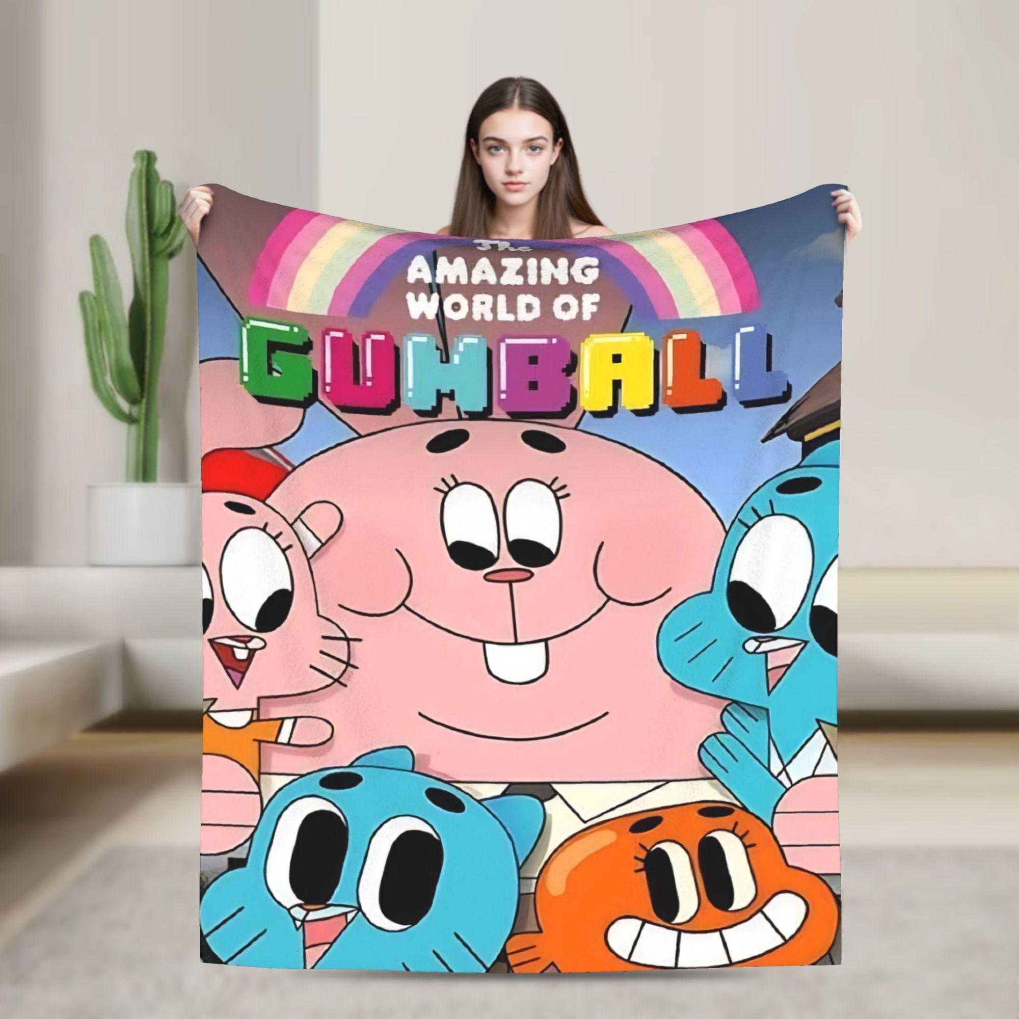 The Wonderfully Weird World of Gumball Blanket Quality Super Throw Blanket Winter Airplane Travel Outdoor Aesthetic Bedspread 75X95CM