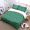 Geometric Diamond Spiral Pattern Bedding Set For Kids Luxury Gift 3Pcs Digital Print Comforter Set Soft Comfortable Breathable