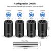 5Pcs Stripped Nut Remover Nut Extractor Socket Set 1 2   Extraction Socket Kit for Easy Out Rusted Rounded Damaged Nuts