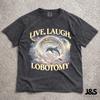 Live Laugh Lobotomy Comfort Colors Unisex T Shirt, Funny Dolphin Meme T Shirt, Silly T Shirt, Weird T Shirt, Vintage Graphic T-Shirt