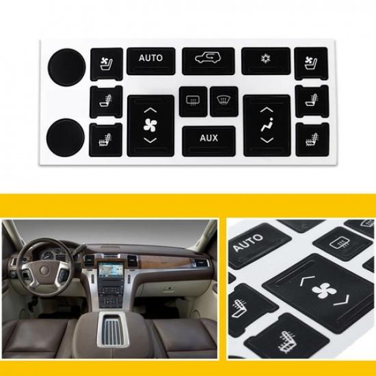 For 2007-2014 Cadillac Escalade EXT ESV Climate Control Worn Button Repair Decal