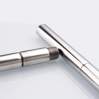1/2" 3/4" 1"  L: 2.5~100cm 304 Stainless Steel Extension Tube  Pipe Fitting Water Pipe Adapter Faucet Extension Accessories 1pcs