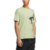 Adidas T Shirts Men's Green Crew Neck Moderate Straight Fit HE5174