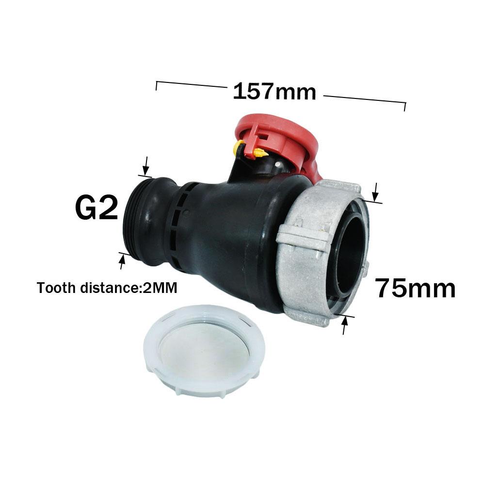62mm 75mm 80mm x 58mm G2 S60 IBC Tank Adapter Tap Coupling For Farm Greenhouse Garden 1000L Ton Barrel Valve Fitting