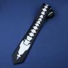 Bond Spectre James Role Play Arrow Shaped Black And White Skeleton Tie Printing
