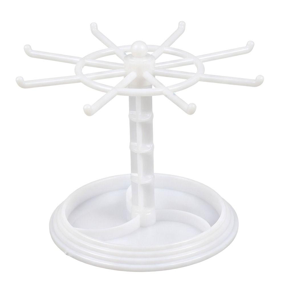 Multi-layer Keychain Hanging Rack Acrylic Material Adjustable Tiers Storage Rack Spinner Display DIY Organizer Jewelry Stand