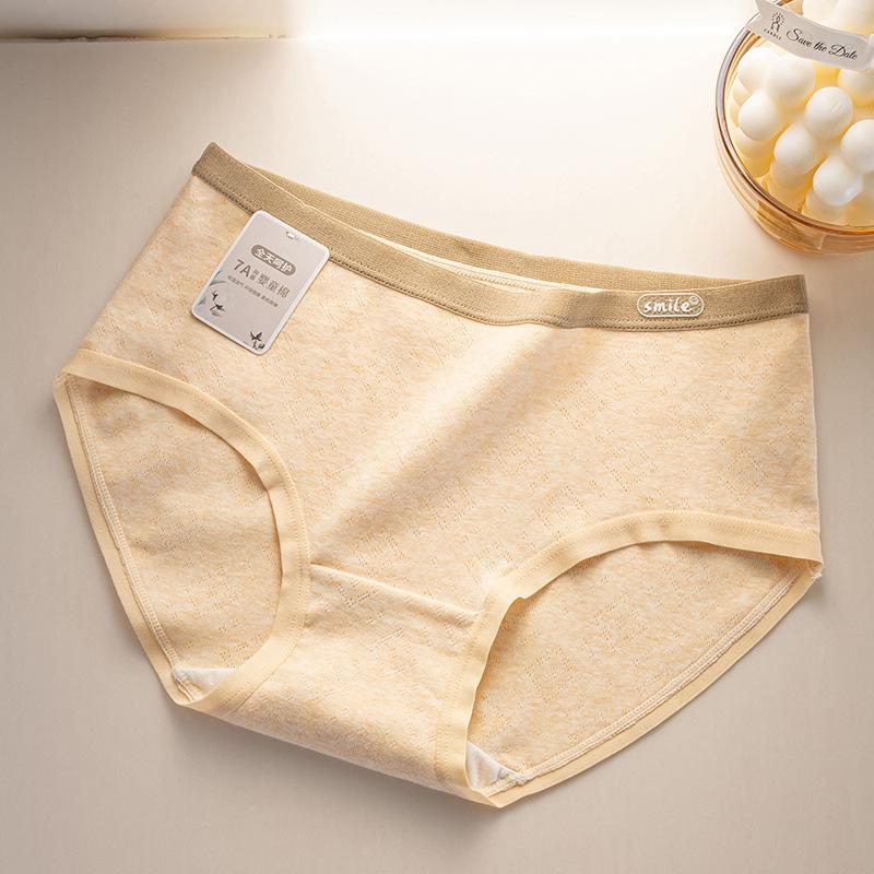 

Женские трусики жаккардовые средней талии антибактериальные трусики с промежностью яркие цвета дышащие удобные женские трусы XL телесный