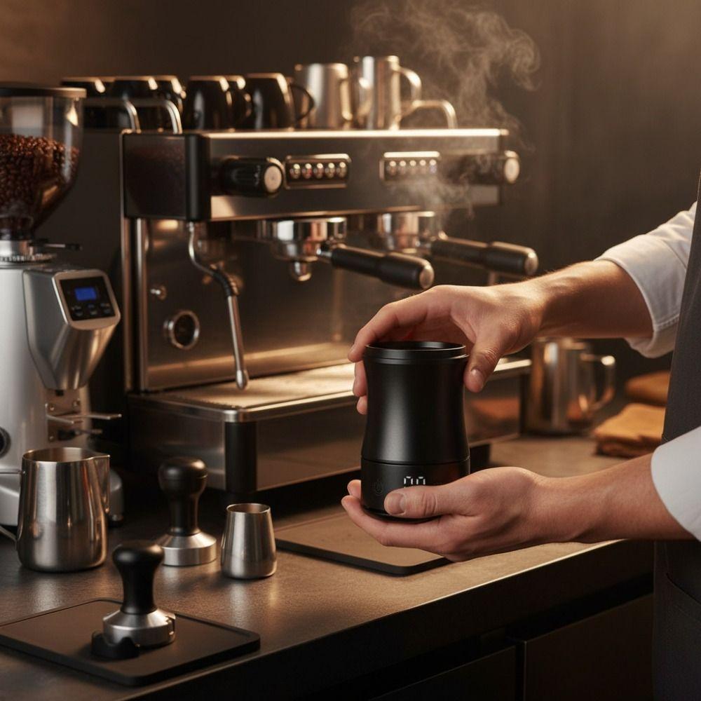 High-precision Electronic Coffee Scale Aluminium Zinc Zinc Alloy Coffee Powder Cup Portable Tea Cup  Barista