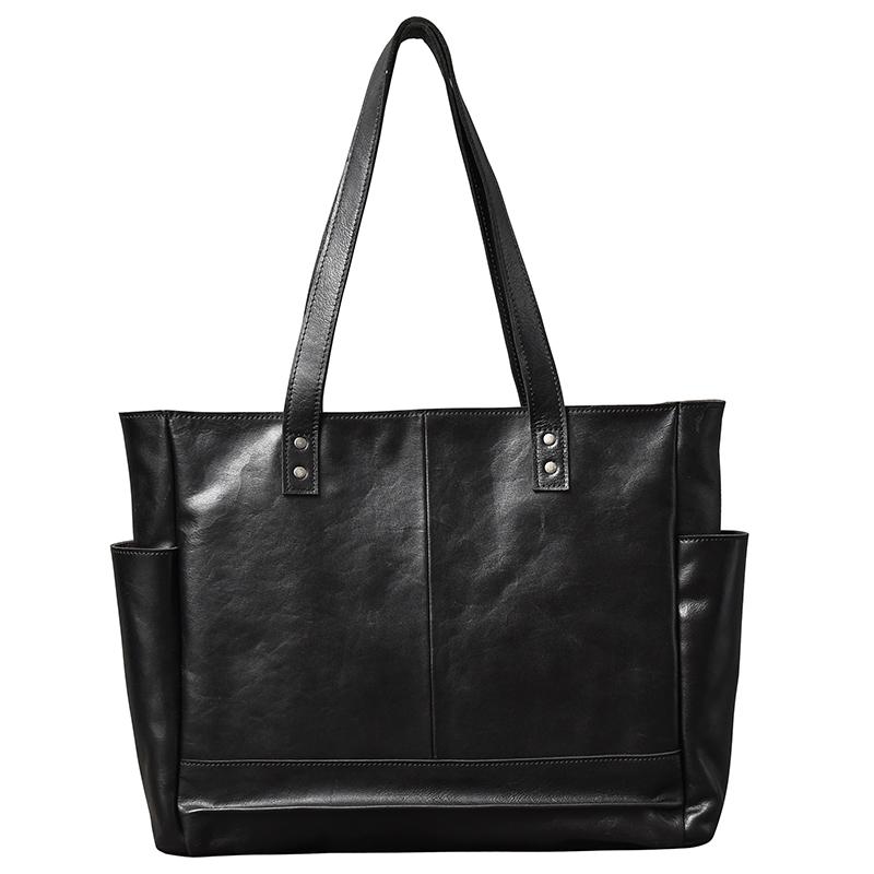 

Мужская сумка-тоут Ретро Кожа коровья Мужские сумки Lading Сумка на плечо Горизонтальная секция Сумки-тоут Оригинальная Импортная Кожа Crazy Horse