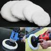 5pcs Car Wool Polishing Disc Car Waxing Polishing Buffing Tools 3in/4in/5in Car Paint Care Polisher Pads Auto Beauty Accessories